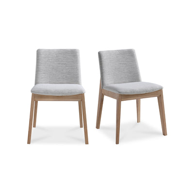 Deco Oak Dining Chair Light Grey - Set Of Two by Moe's Home
