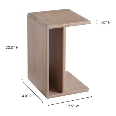Hiroki Accent Table White Oak by Moe's Home
