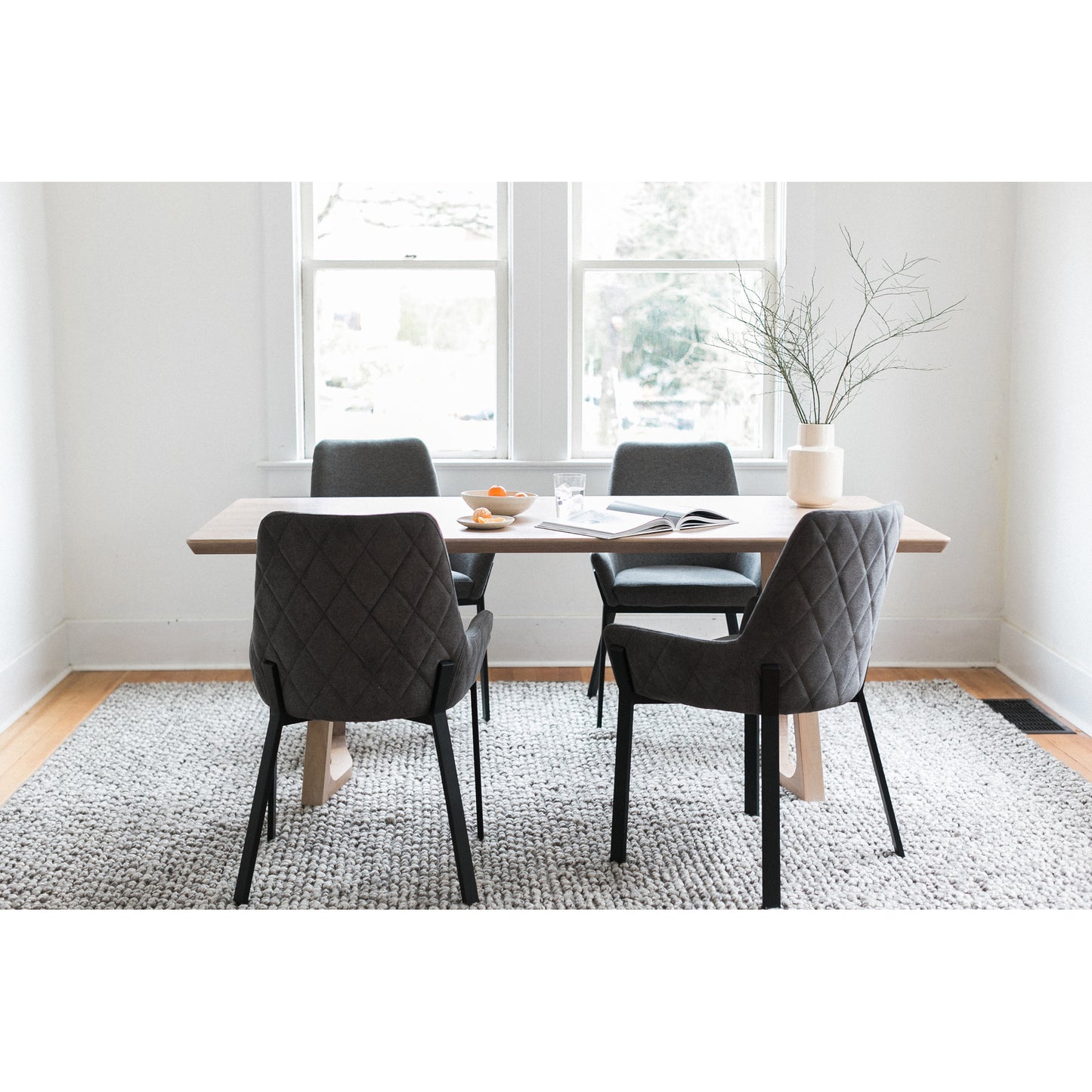 Silas Dining Table White Oak by Moe's Home