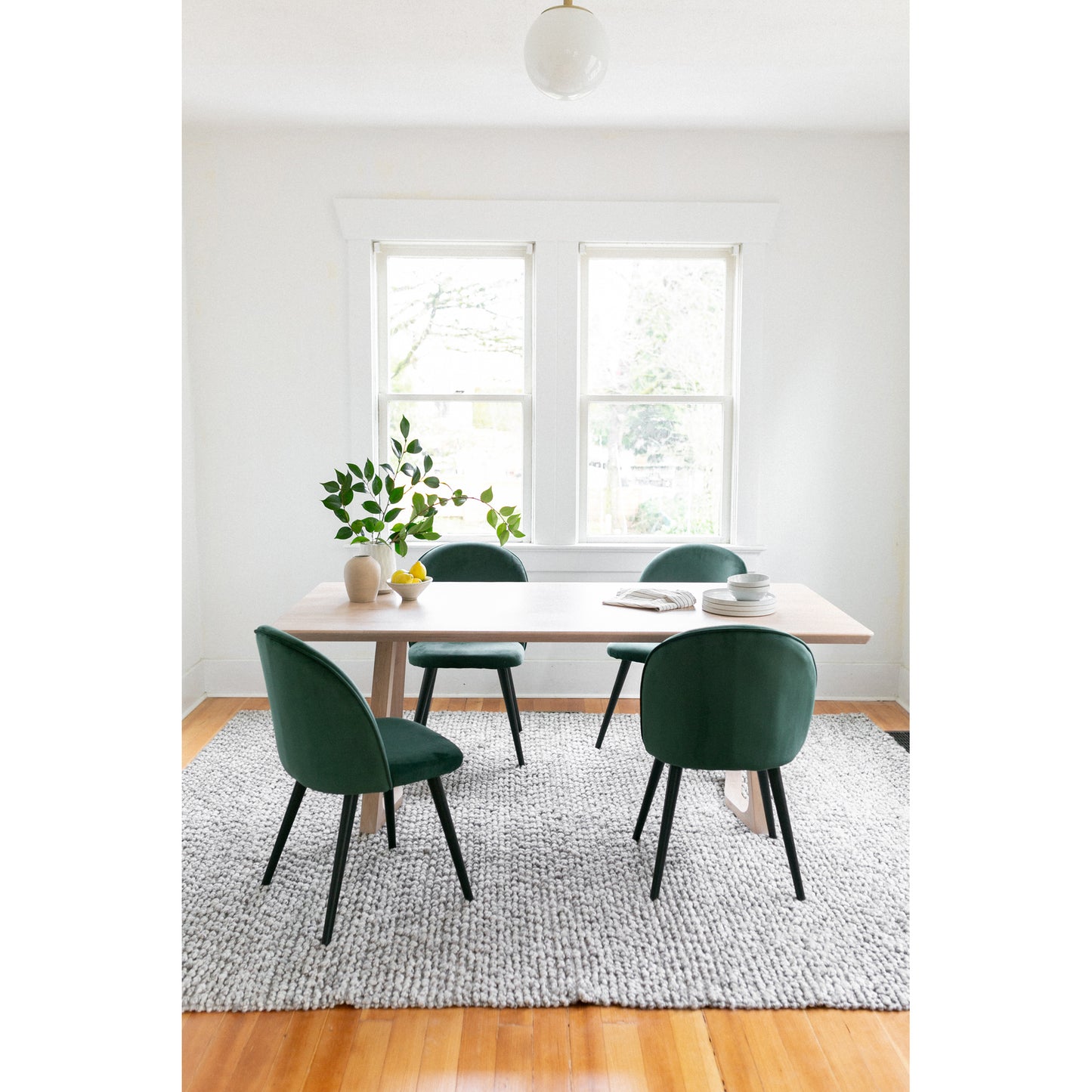 Silas Dining Table White Oak by Moe's Home