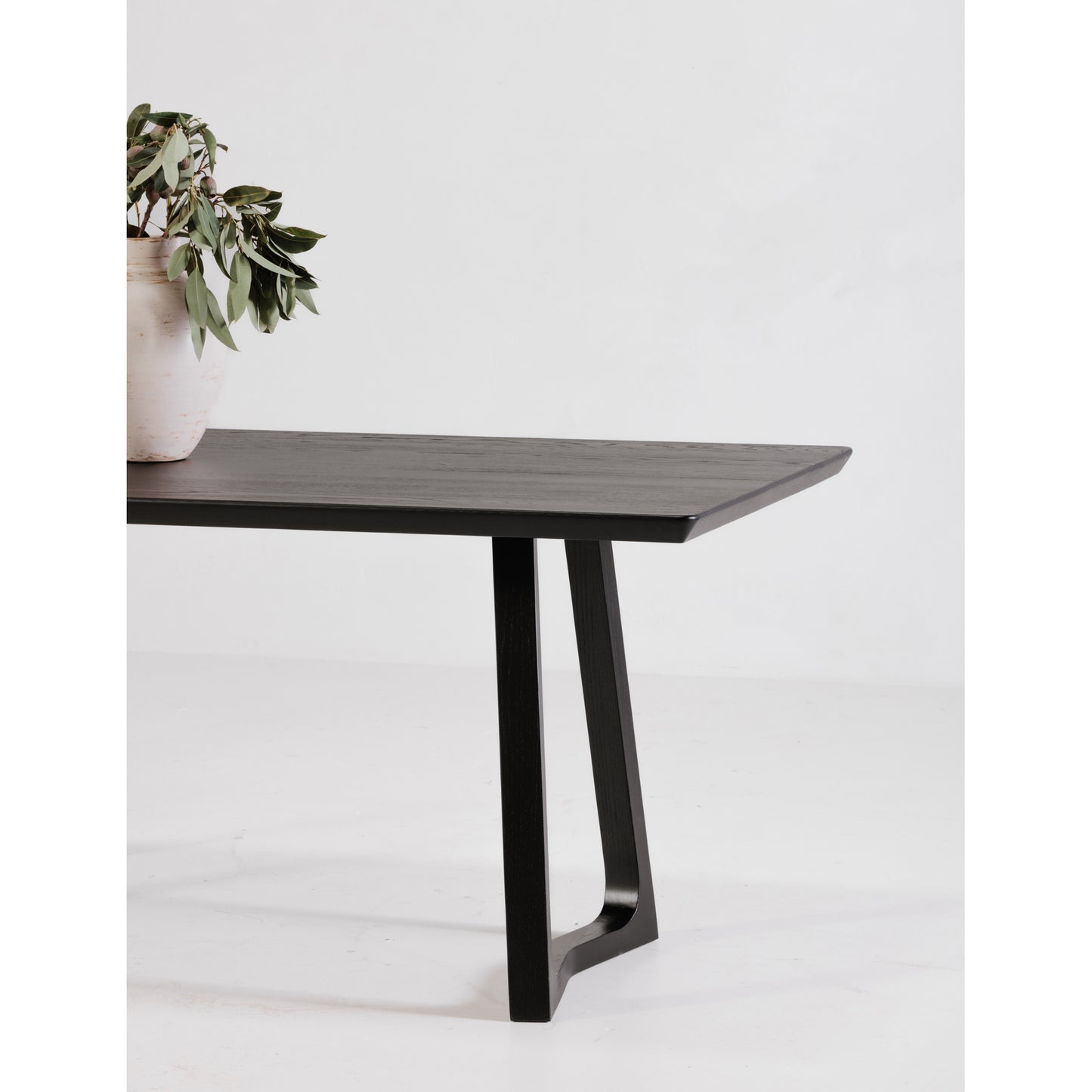 Silas Dining Table Black Ash by Moe's Home