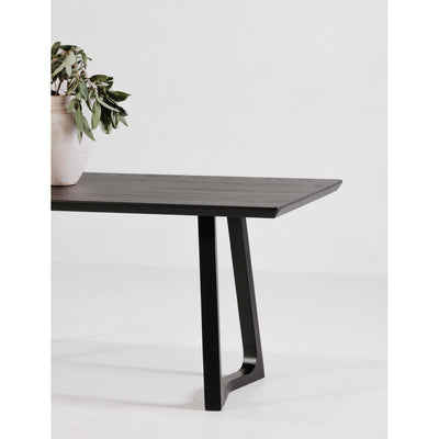 Silas Dining Table Black Ash by Moe's Home