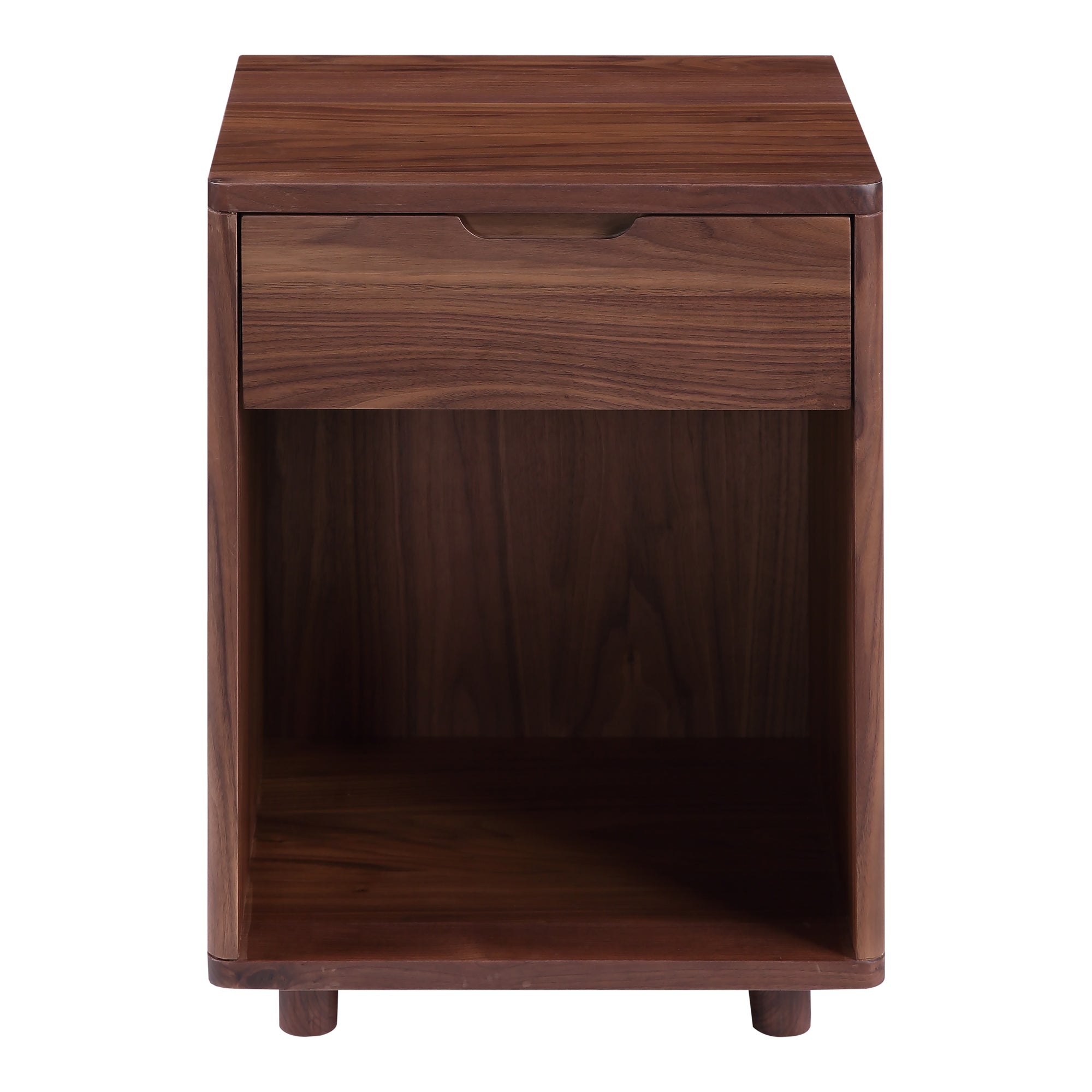 Osamu Nightstand Walnut Brown | Brown