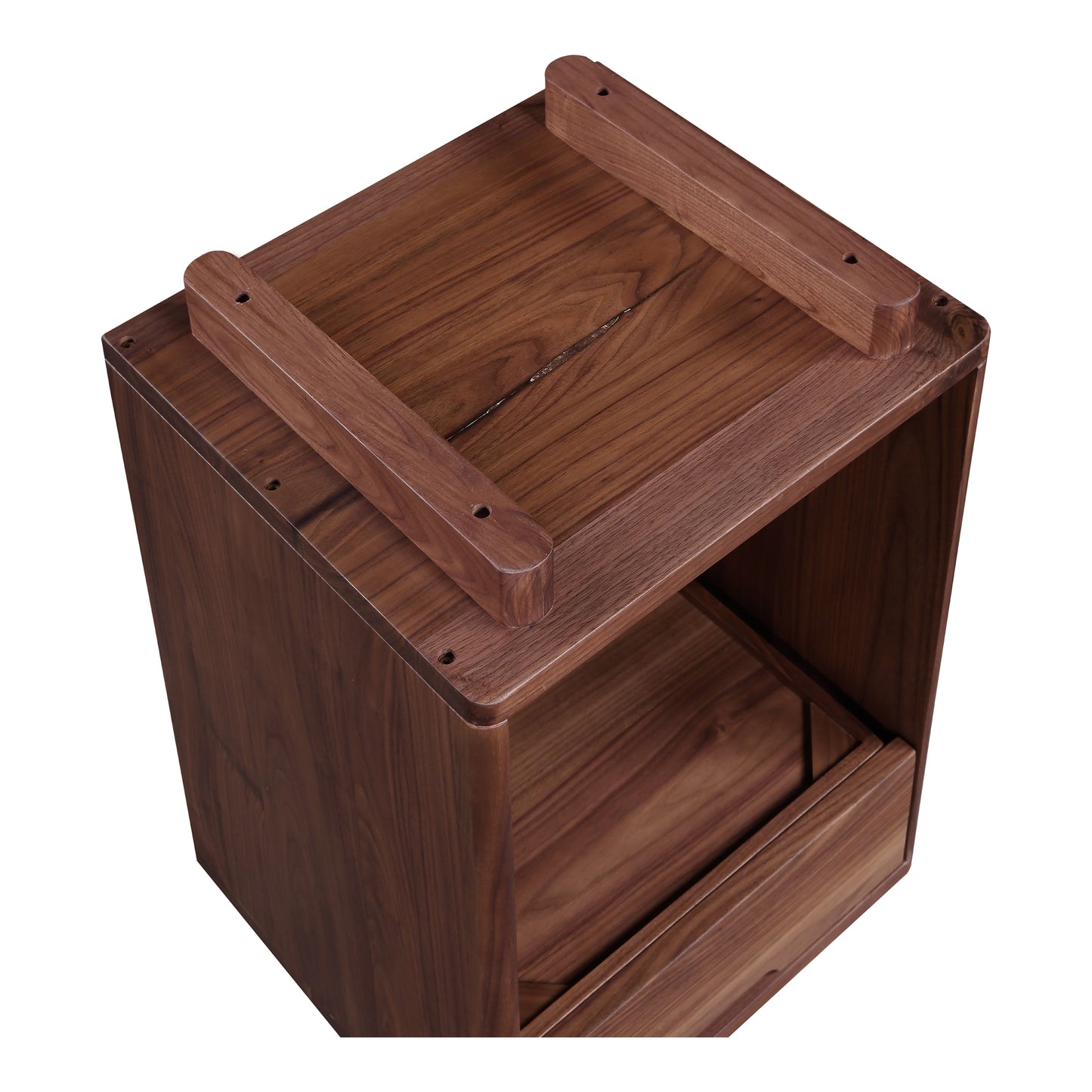 Osamu Nightstand Walnut Brown by Moe's Home