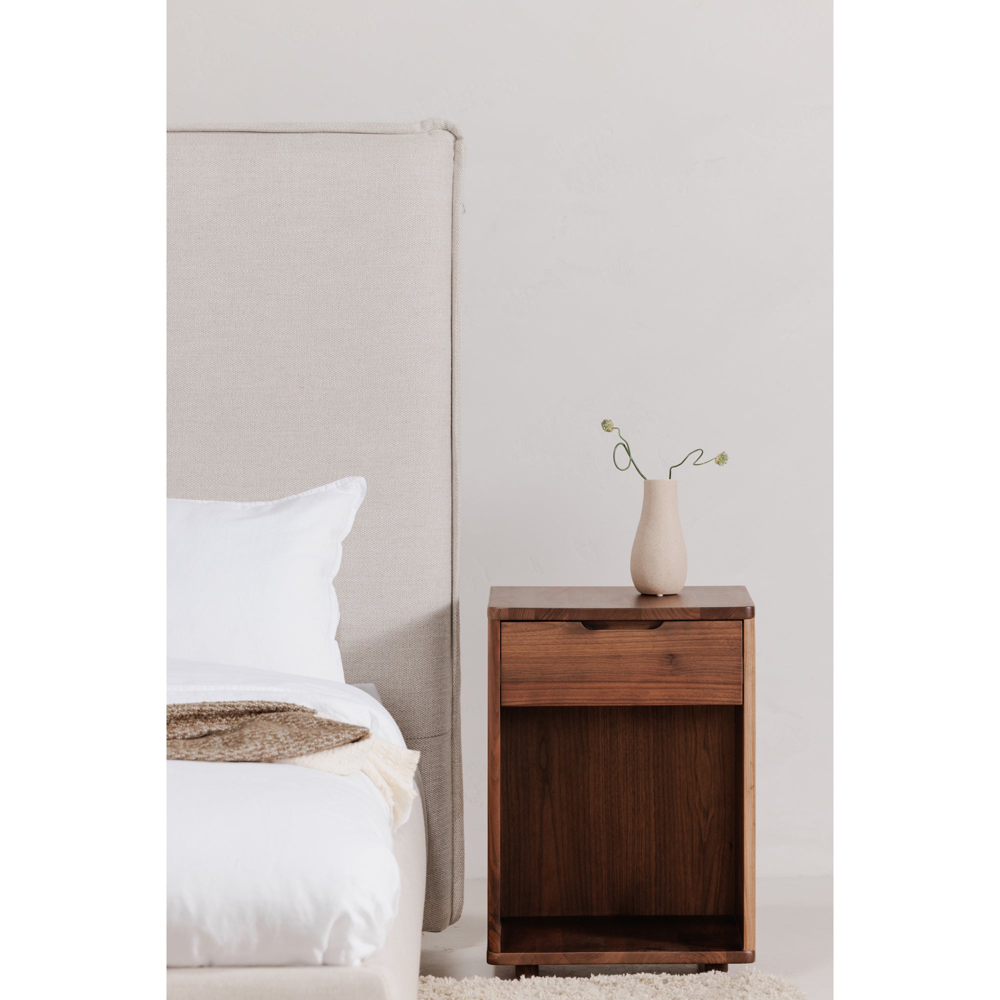 Osamu Nightstand Walnut Brown