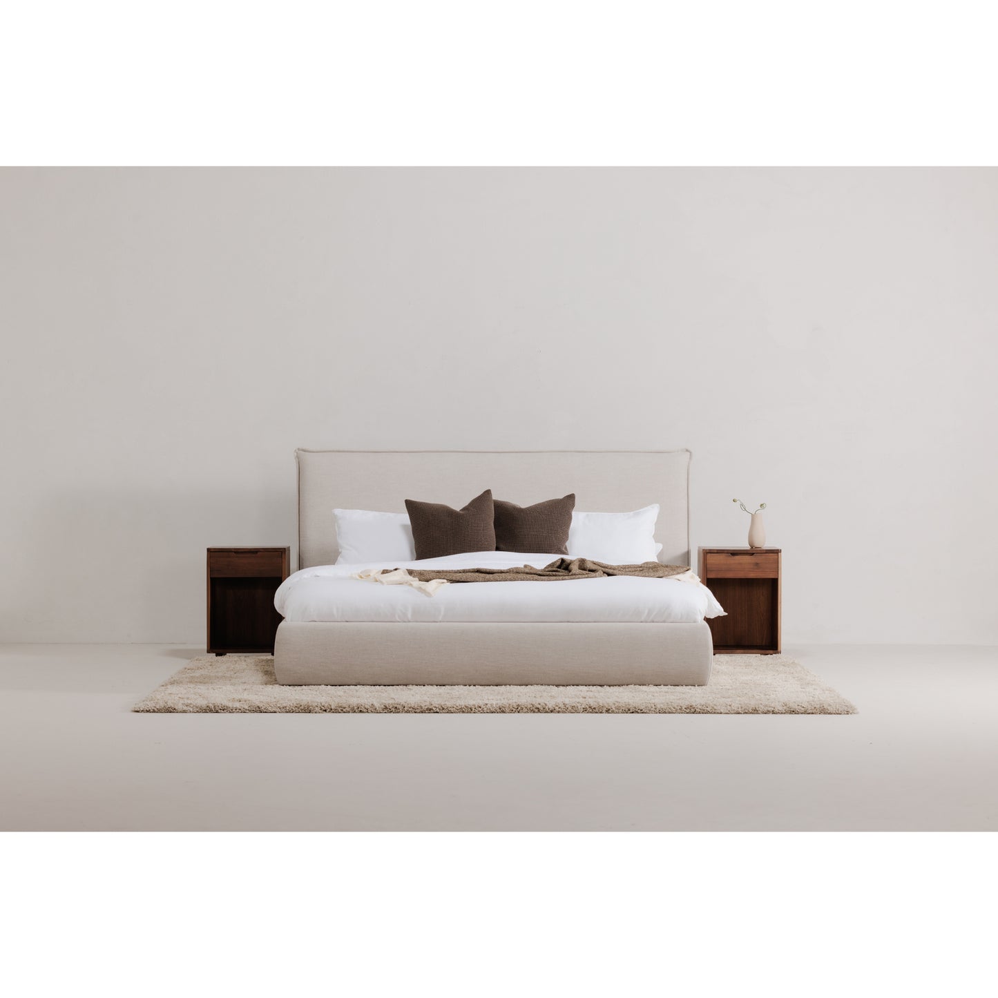 Osamu Nightstand Walnut Brown by Moe's Home
