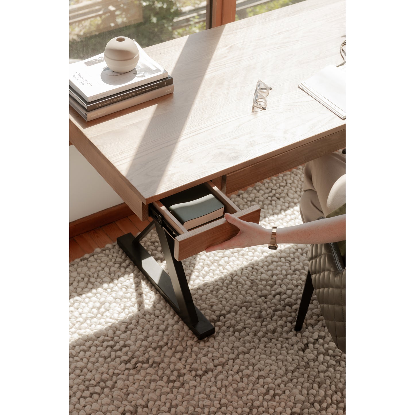 Profecto Desk Natural Oak by Moe's Home