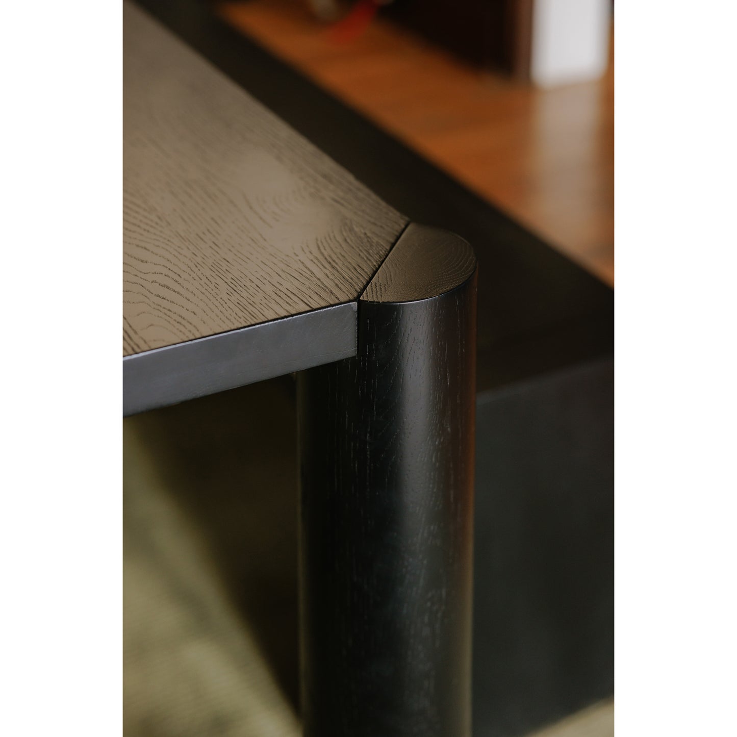 Post Small Dining Table Black by Moe's Home