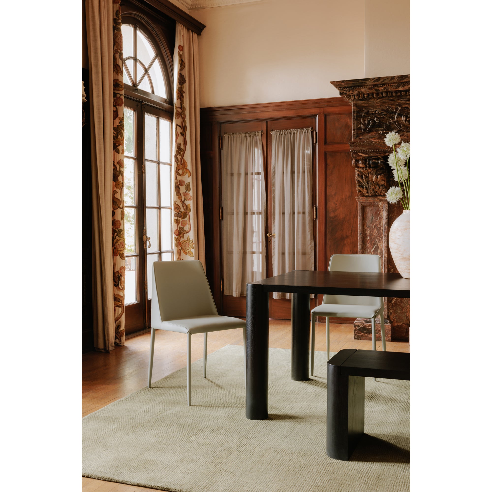 Post Small Dining Table Black