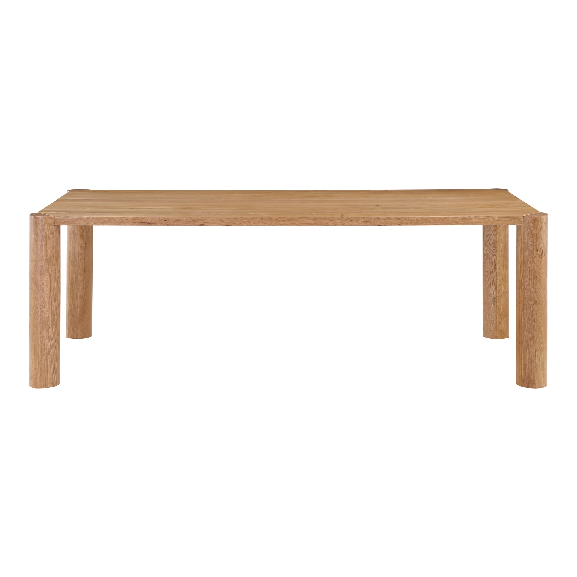 Post Small Dining Table Natural Oak | White