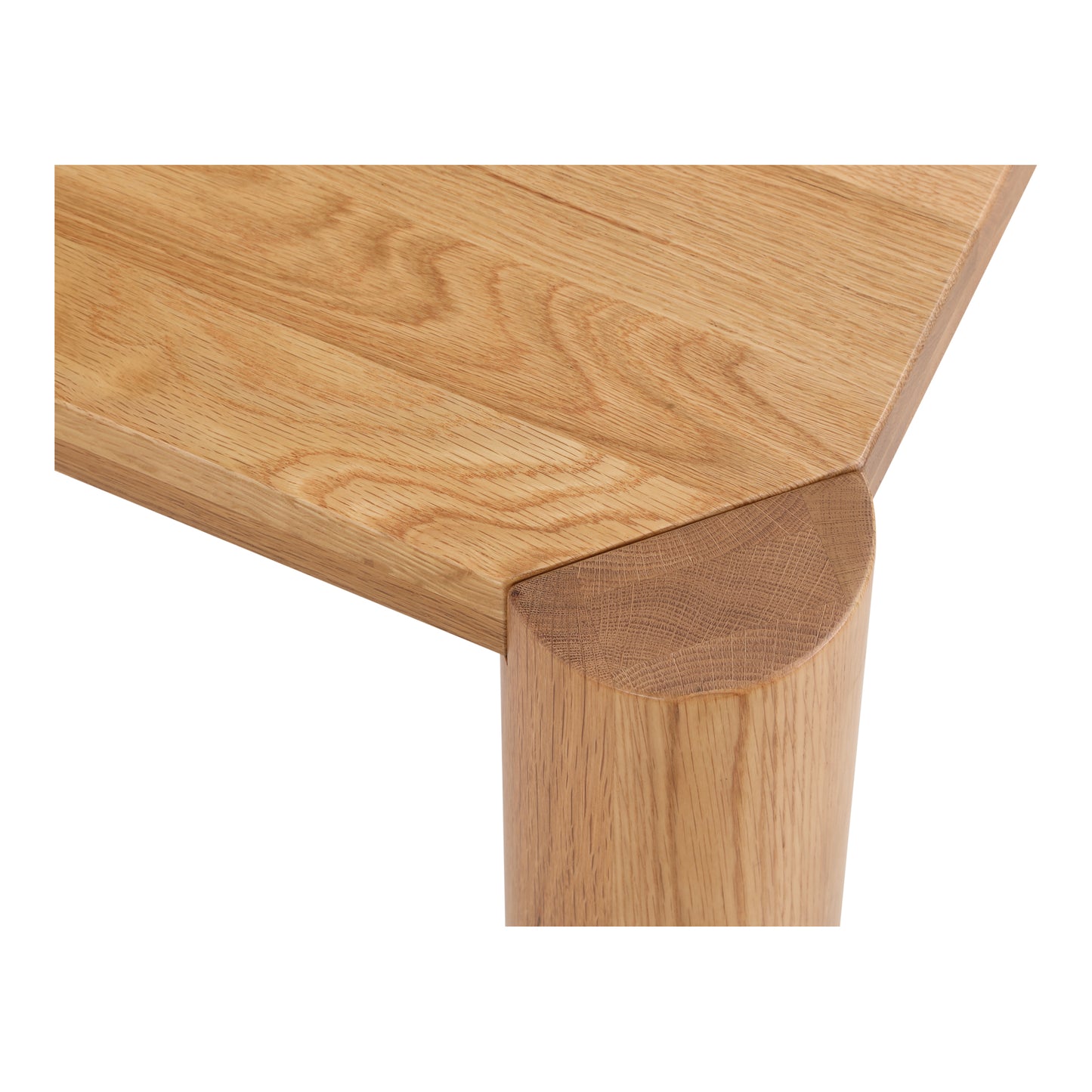 Post Small Dining Table Natural Oak by Moe's Home