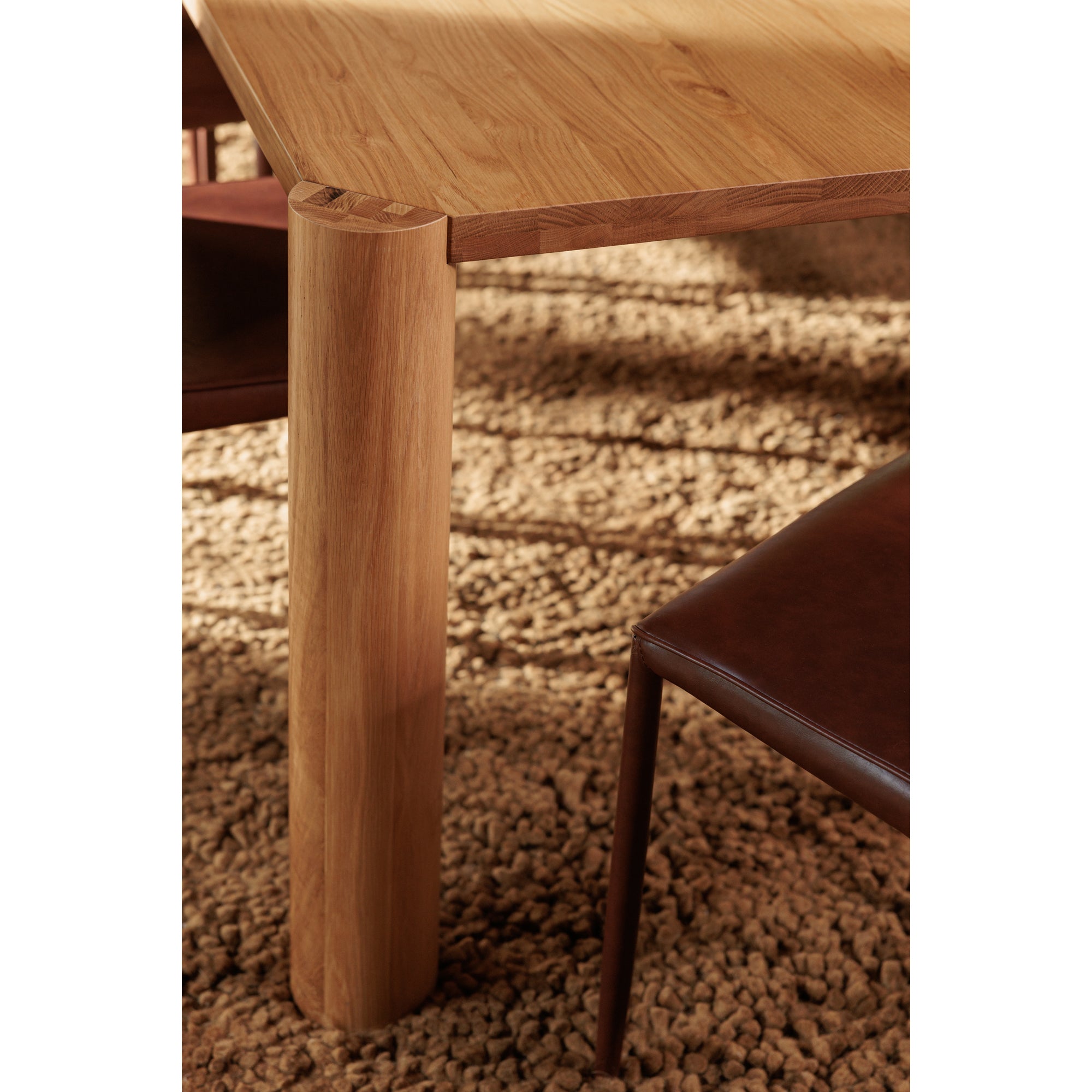 Post Small Dining Table Natural Oak