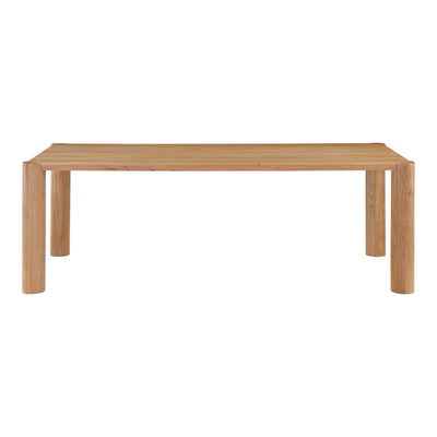Post Small Dining Table Natural Oak | White