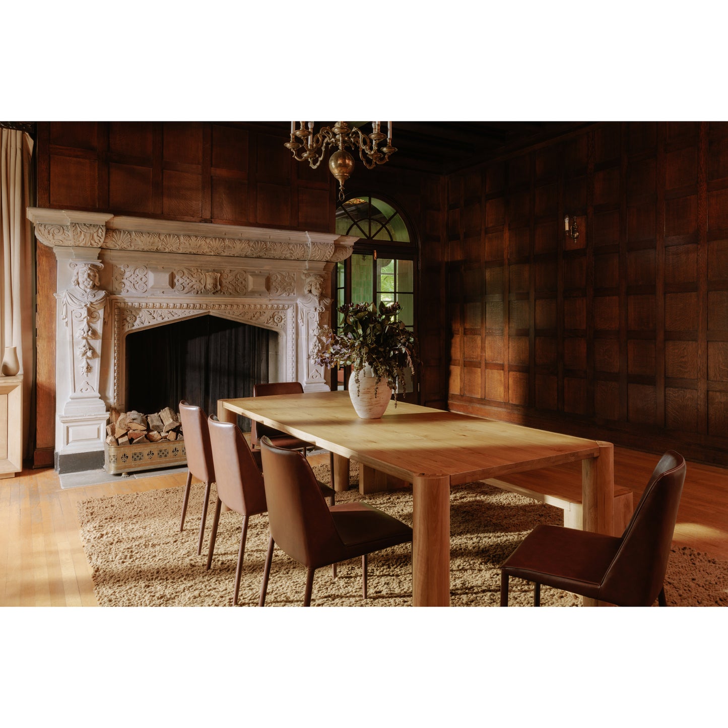 Post Large Table Large Natural Oak by Moe's Home
