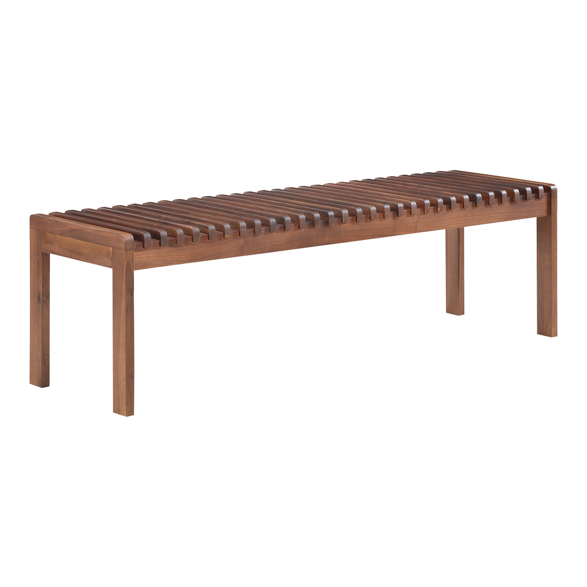 Rohe Bench Walnut Brown by Moe's Home