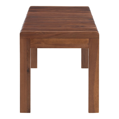 Rohe Bench Walnut Brown by Moe's Home