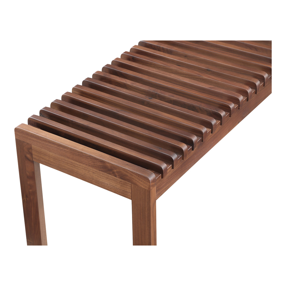 Rohe Bench Walnut Brown by Moe's Home