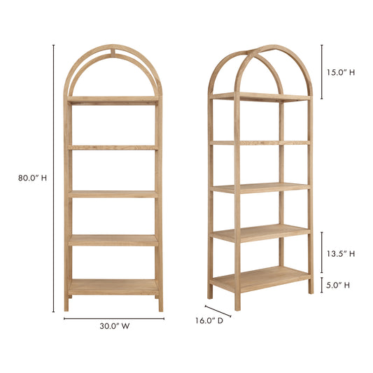 Eero Bookcase Natural by Moe's Home