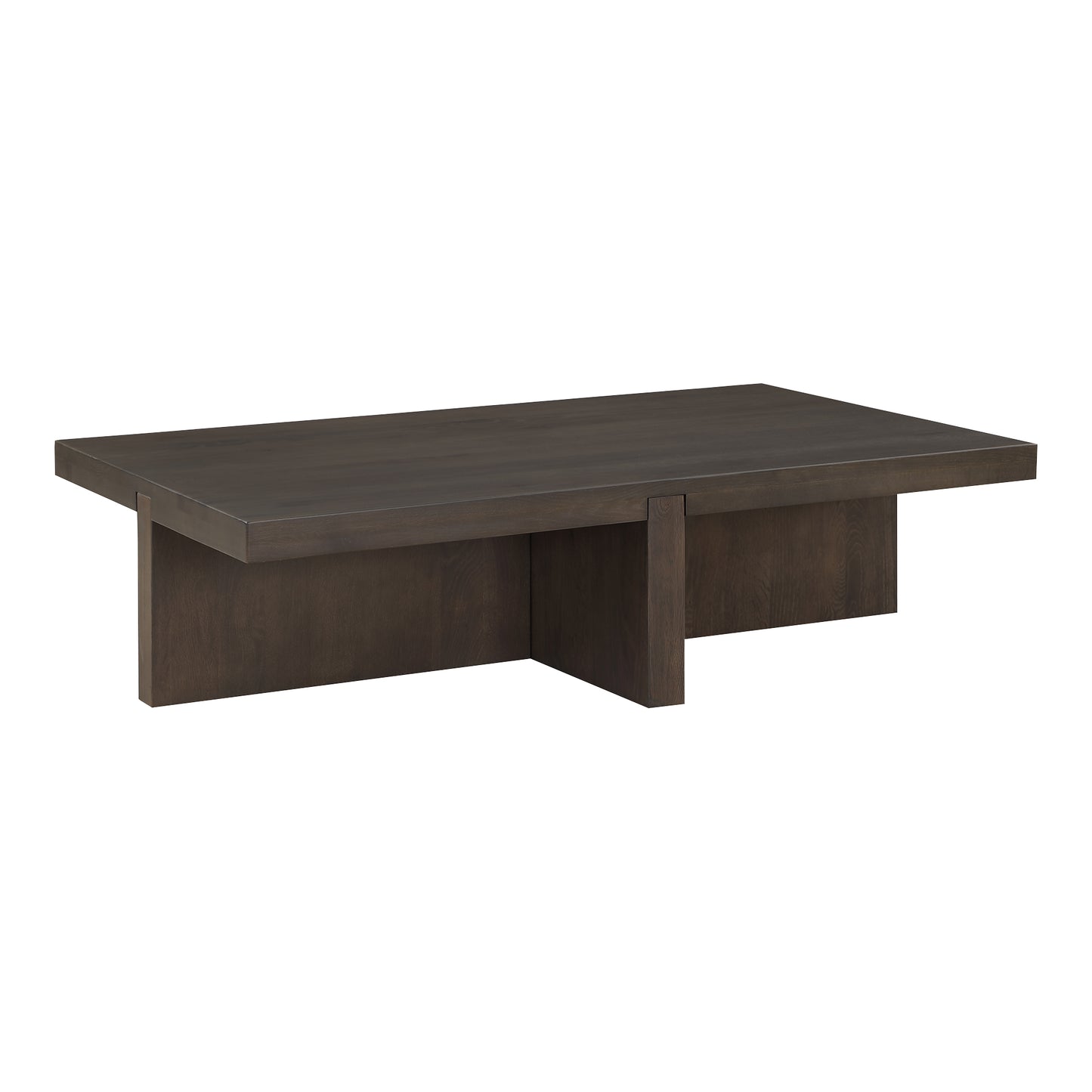 Folke Rectangular Coffee Table Dark Brown by Moe's Home