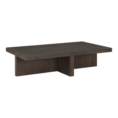 Folke Rectangular Coffee Table Dark Brown by Moe's Home