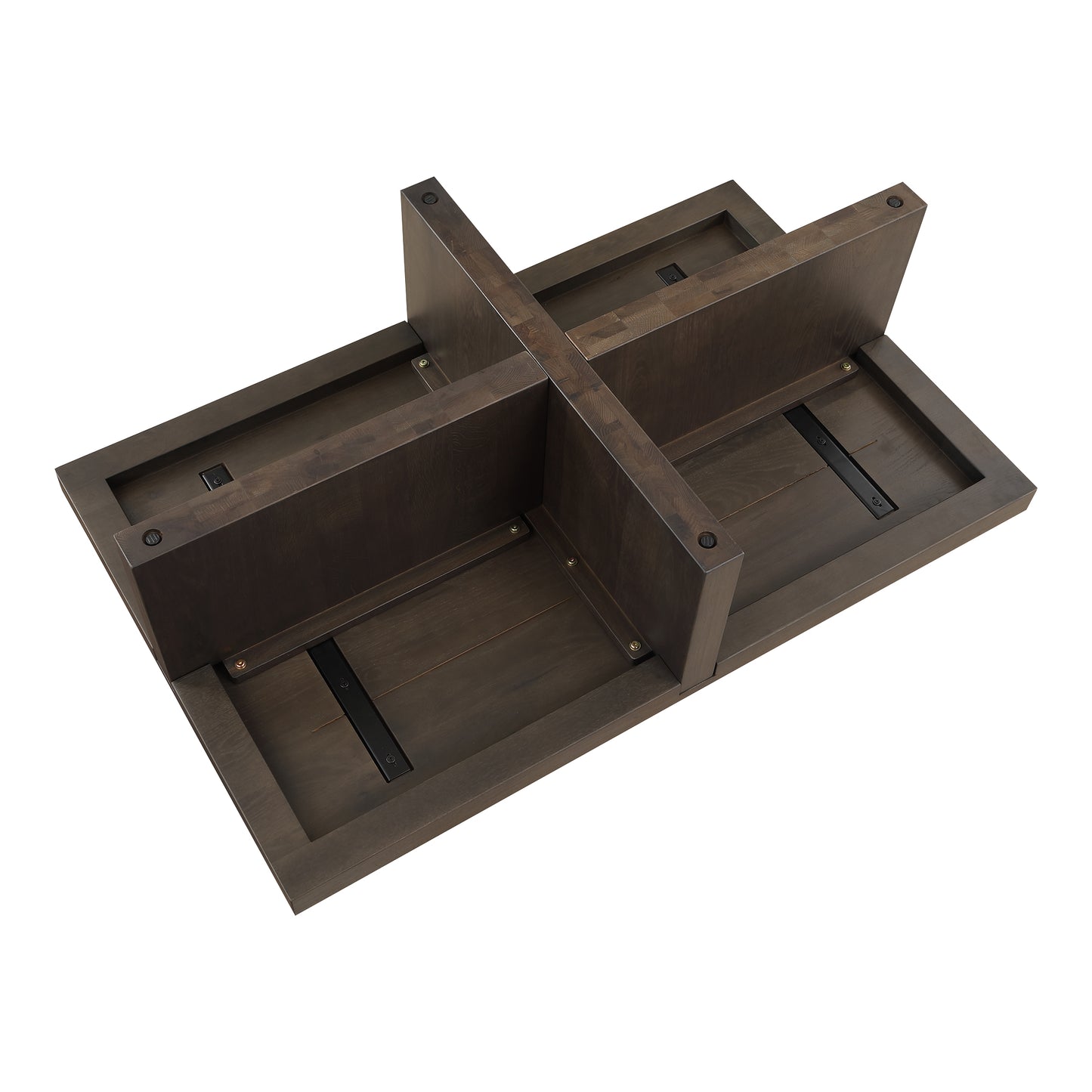 Folke Rectangular Coffee Table Dark Brown by Moe's Home