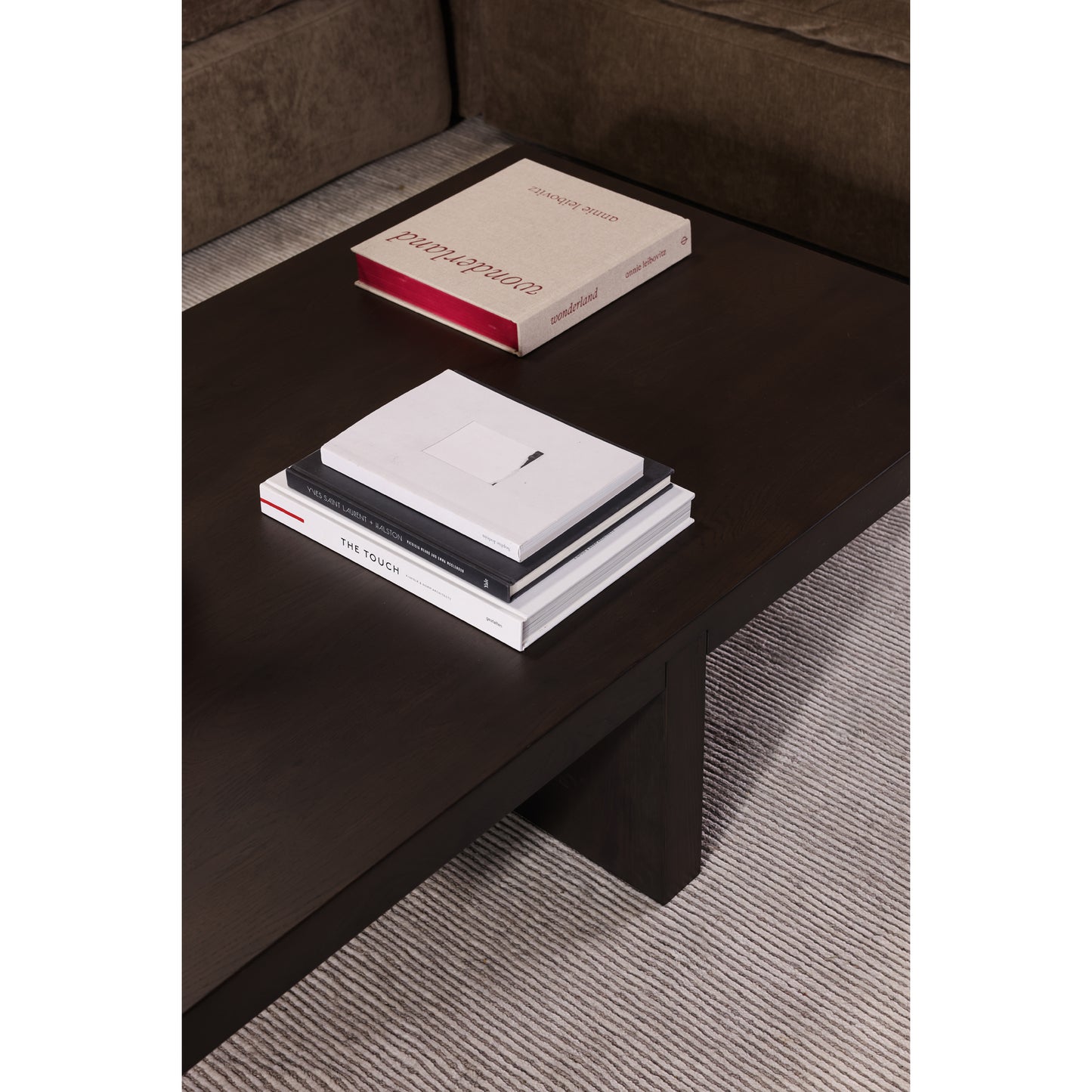 Folke Rectangular Coffee Table Dark Brown by Moe's Home