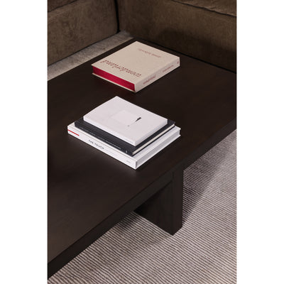 Folke Rectangular Coffee Table Dark Brown by Moe's Home