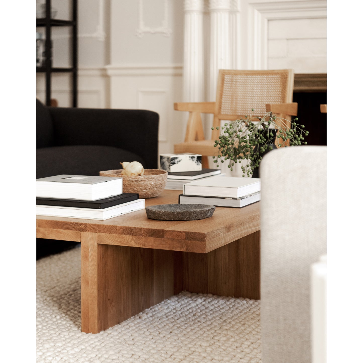 Folke Rectangular Coffee Table Natural by Moe's Home