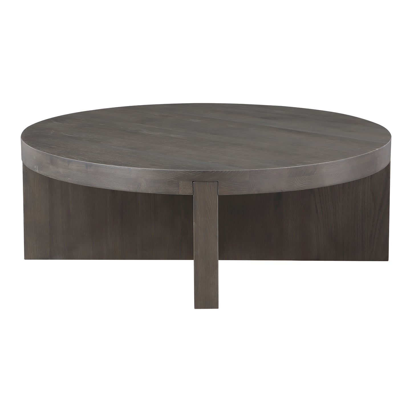 Folke Round Coffee Table Dark Brown by Moe's Home