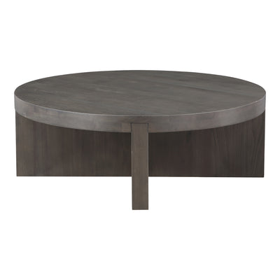 Folke Round Coffee Table Dark Brown by Moe's Home