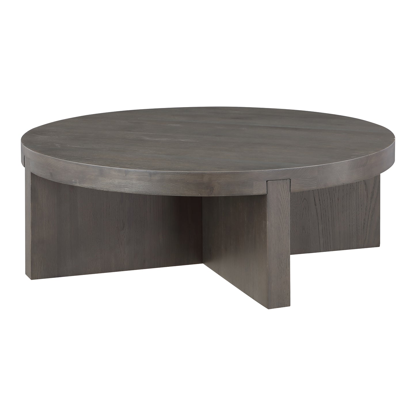 Folke Round Coffee Table Dark Brown by Moe's Home