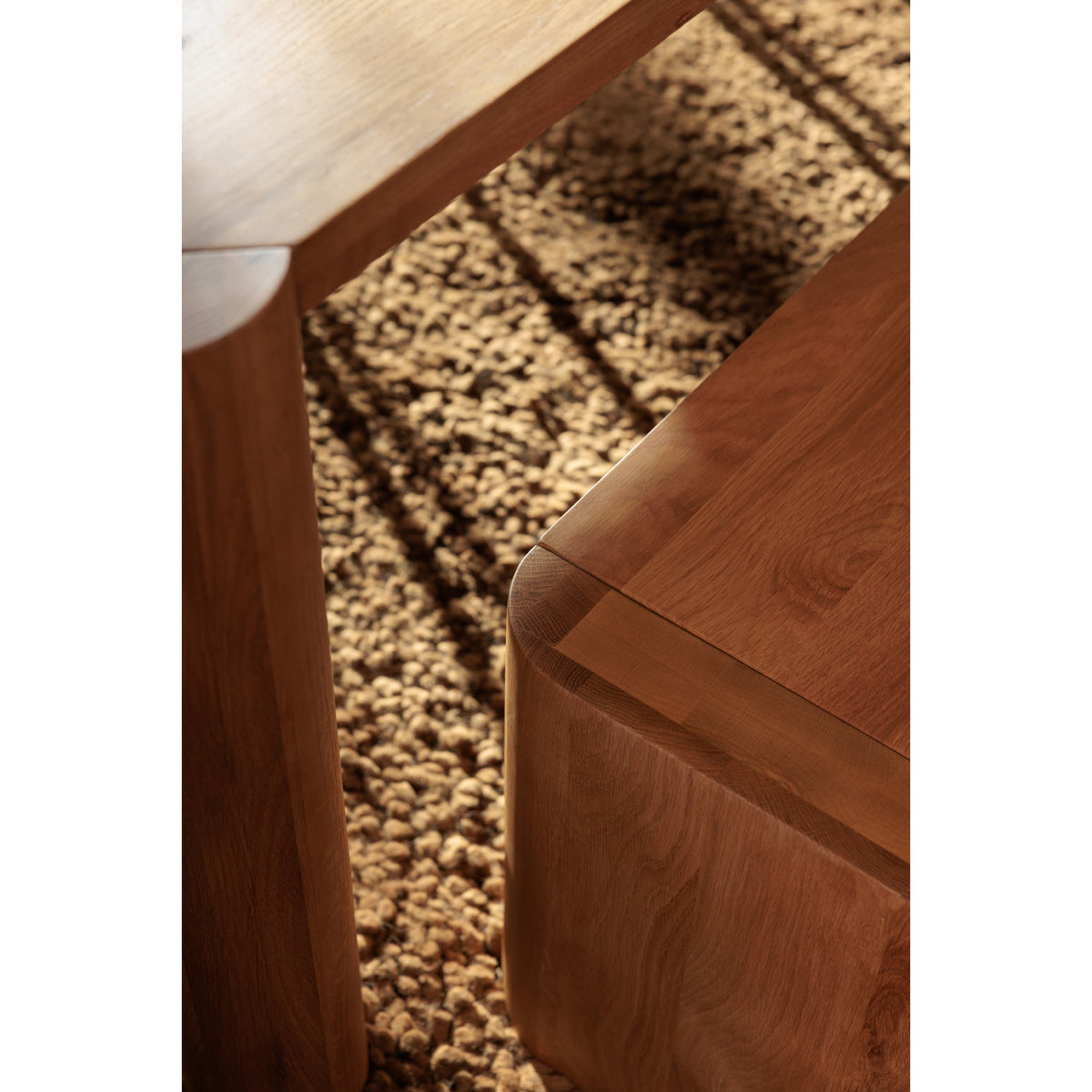 Post Small Dining Bench Natural by Moe's Home
