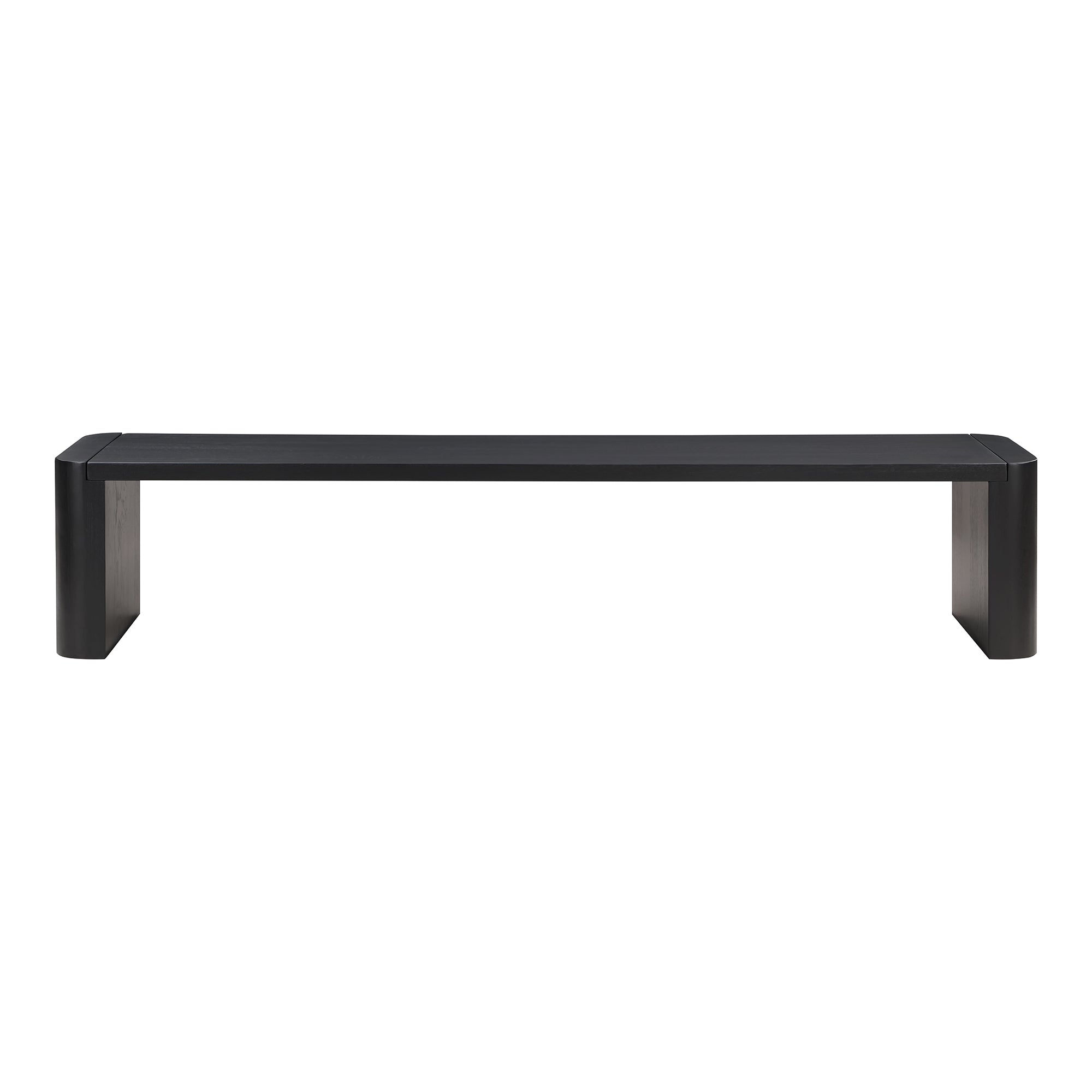 Post Large Dining Bench Black | Black