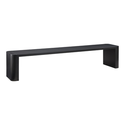 Post Large Dining Bench Black by Moe's Home