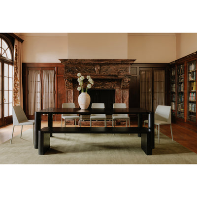 Post Large Dining Bench Black by Moe's Home