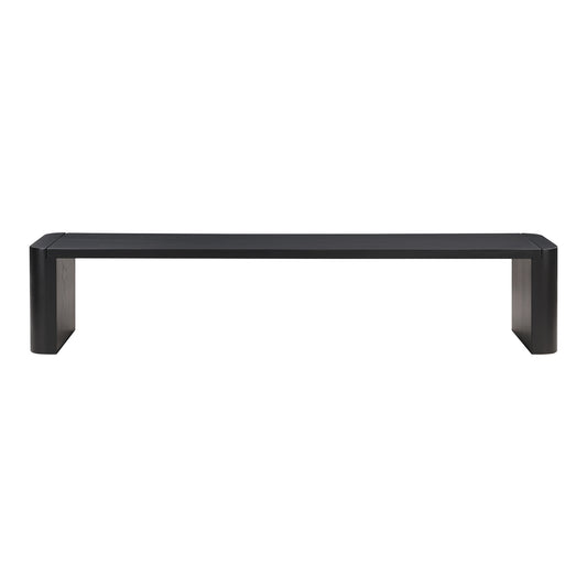 Post Large Dining Bench Black | Black