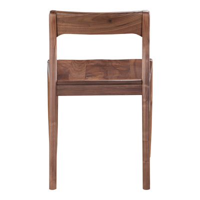 Owing Dining Chair Walnut Brown - Set Of Two by Moe's Home