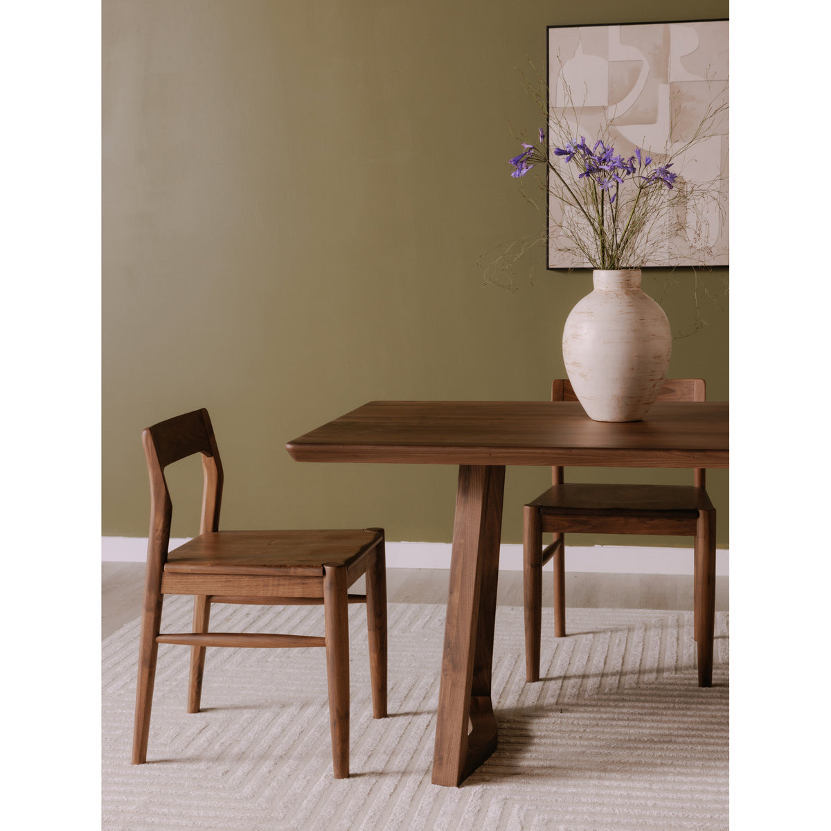 Owing Dining Chair Walnut Brown - Set Of Two by Moe's Home