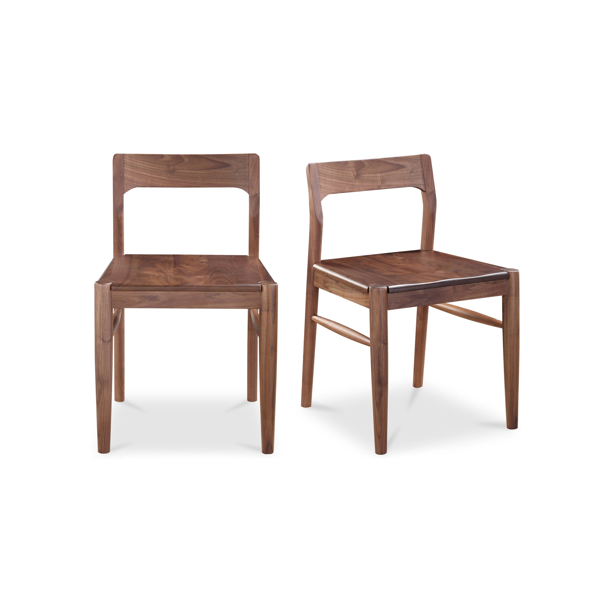 Owing Dining Chair Walnut Brown - Set Of Two | Brown