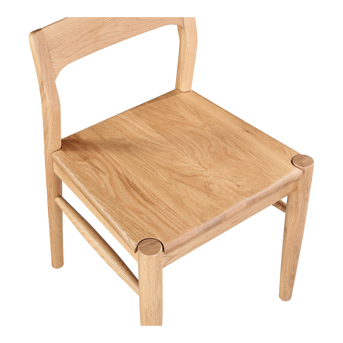 Owing Dining Chair Natural Oak - Set Of Two by Moe's Home