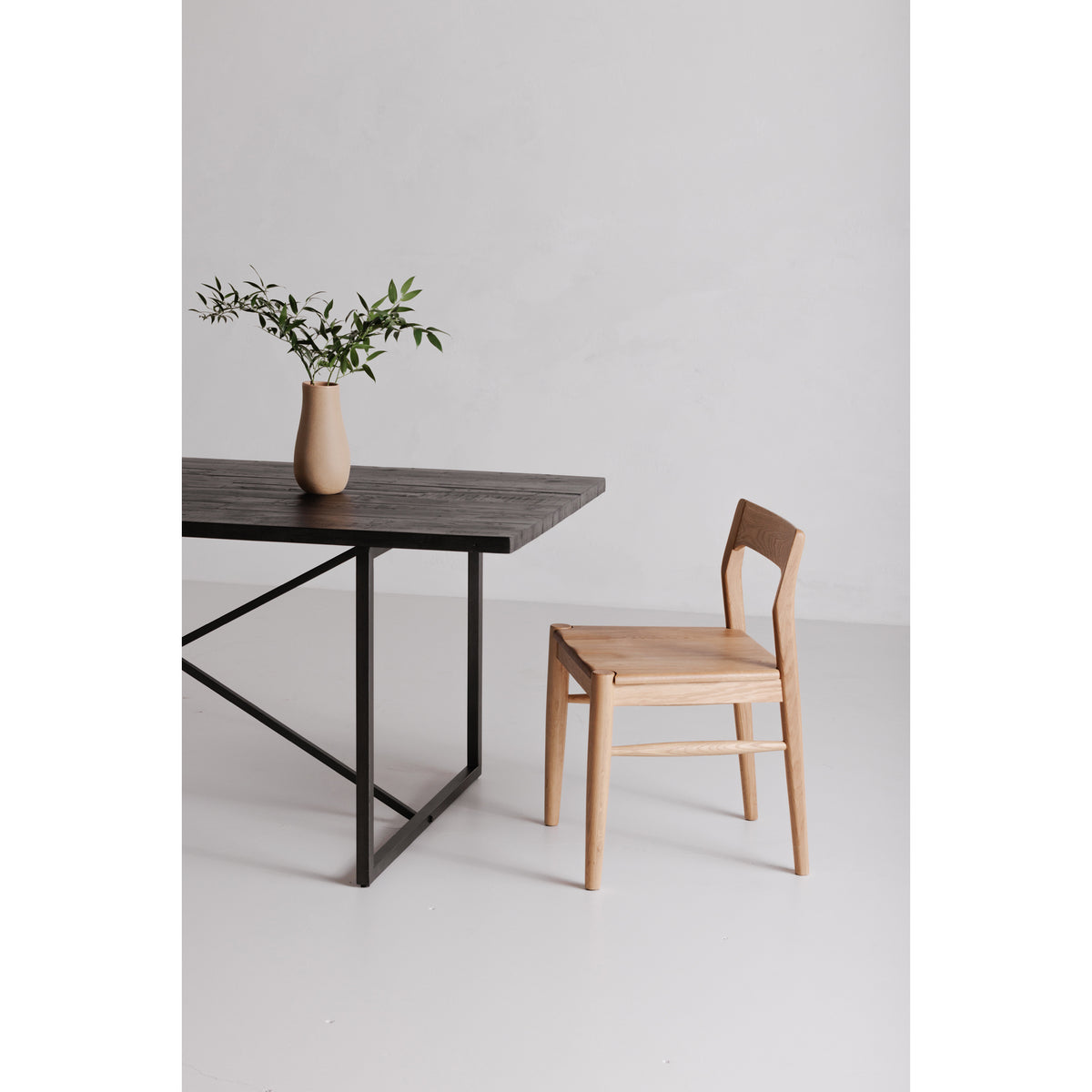 Owing Dining Chair Natural Oak - Set Of Two by Moe's Home