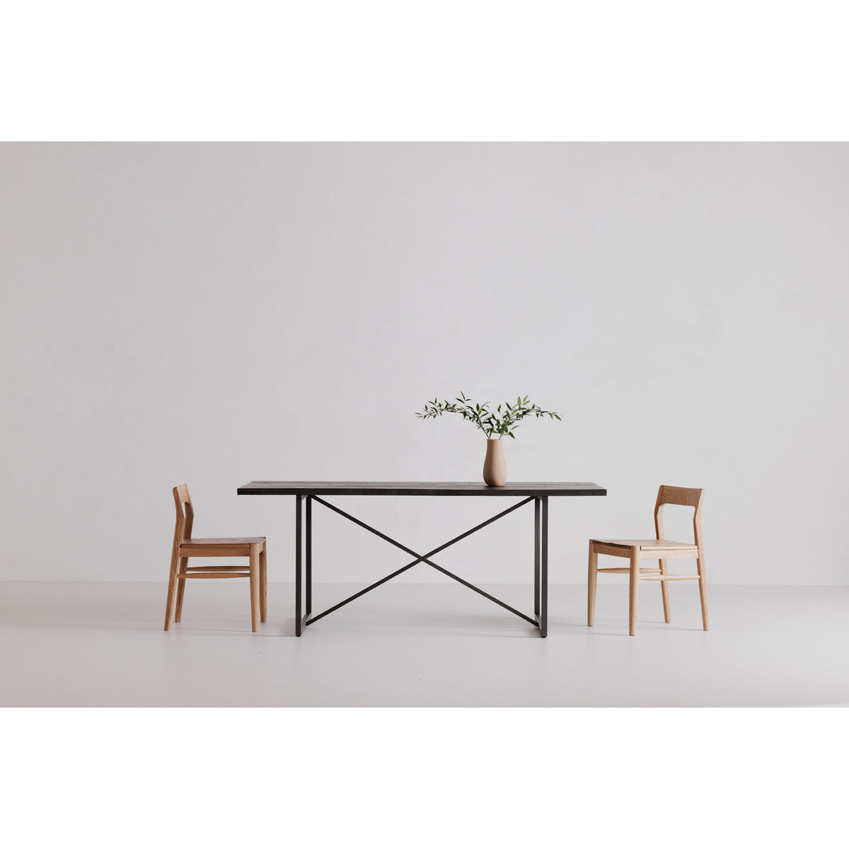 Owing Dining Chair Natural Oak - Set Of Two by Moe's Home