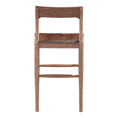Owing Counter Stool Walnut Brown by Moe's Home