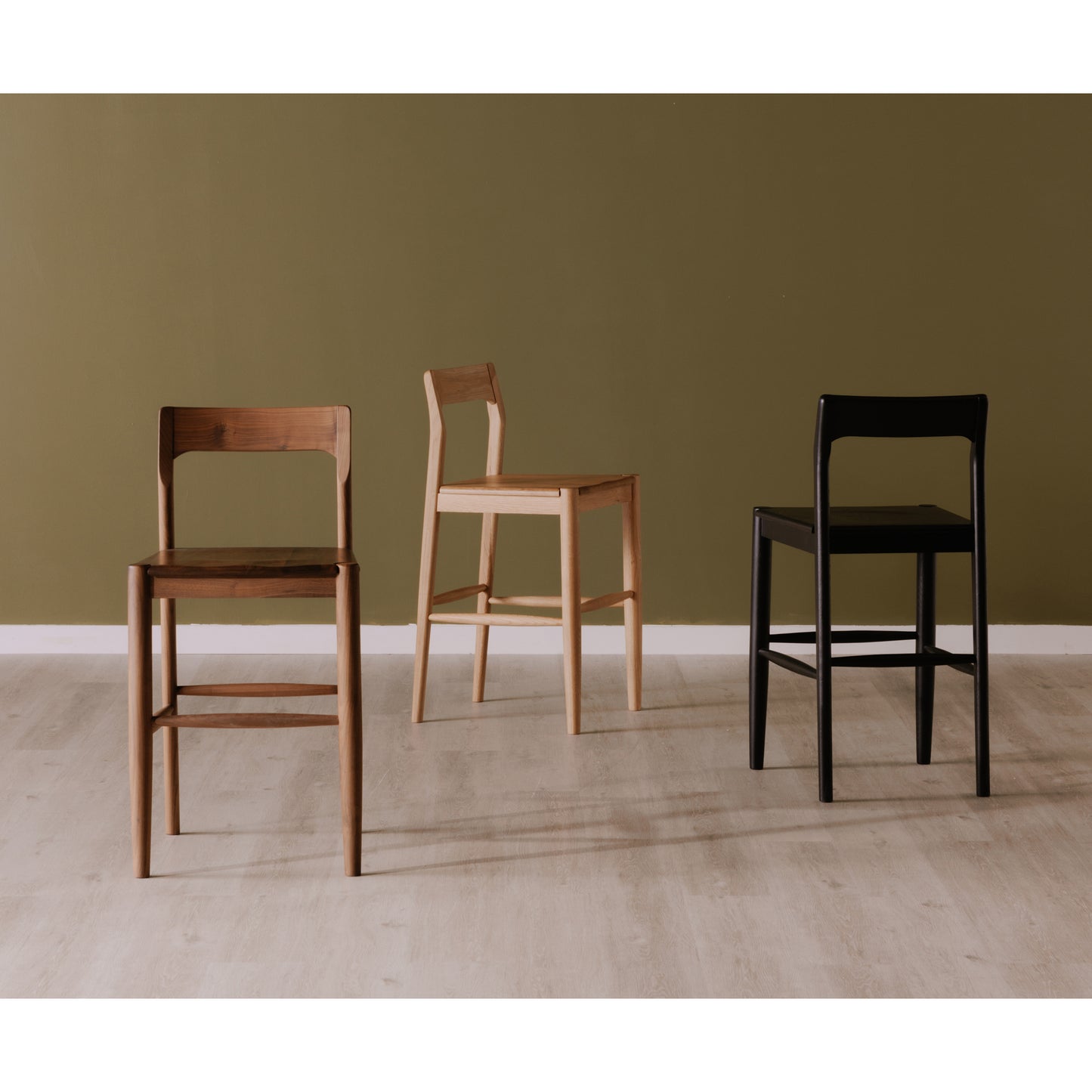 Owing Counter Stool Walnut Brown by Moe's Home