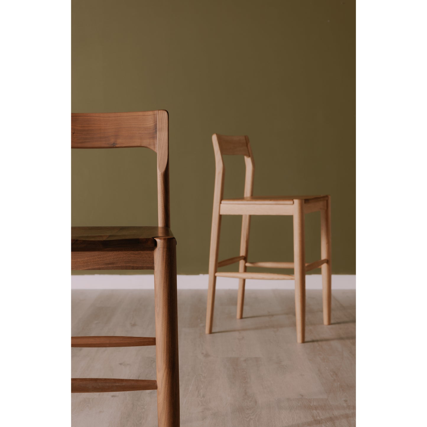 Owing Counter Stool Walnut Brown by Moe's Home