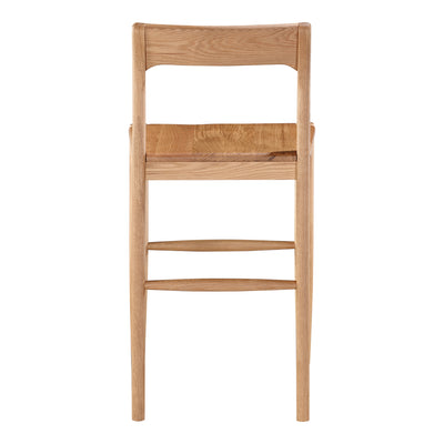 Owing Counter Stool Natural Oak by Moe's Home