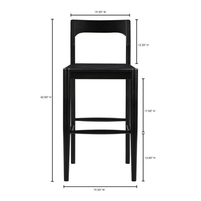 Owing Barstool Black by Moe's Home