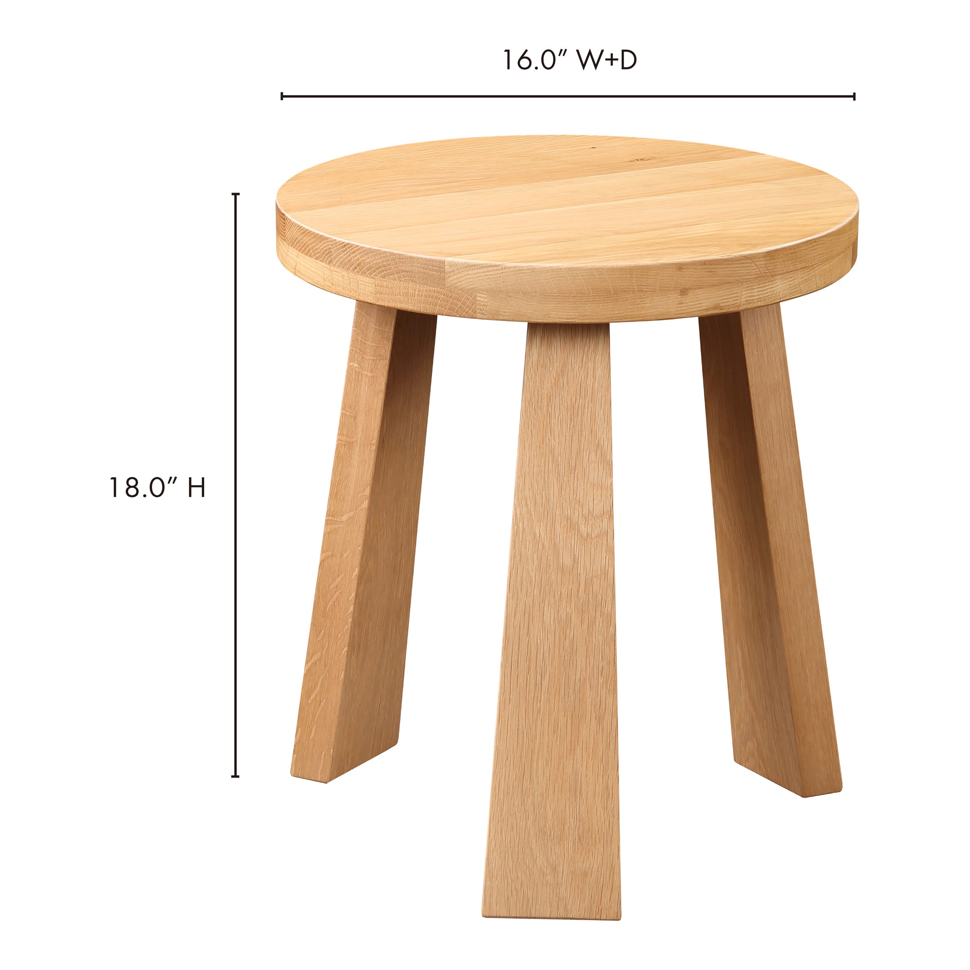 Lund Stool Natural Oak