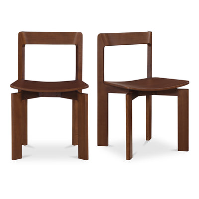 Daifuku Dining Chair Brown – Set Of Two by Moe's Home
