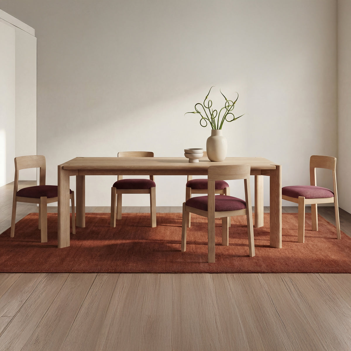 Daifuku Large Dining Table Brushed by Moe's Home